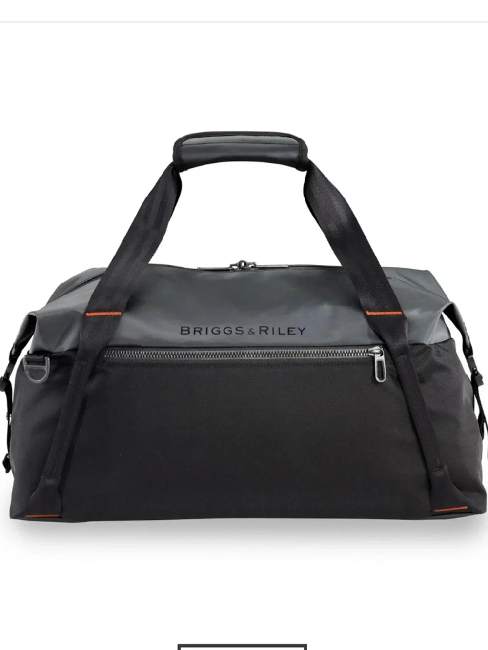 Briggs & Riley ZDX CARGO CROSSBODY Black and Gray Duffel Bag SATCHEL